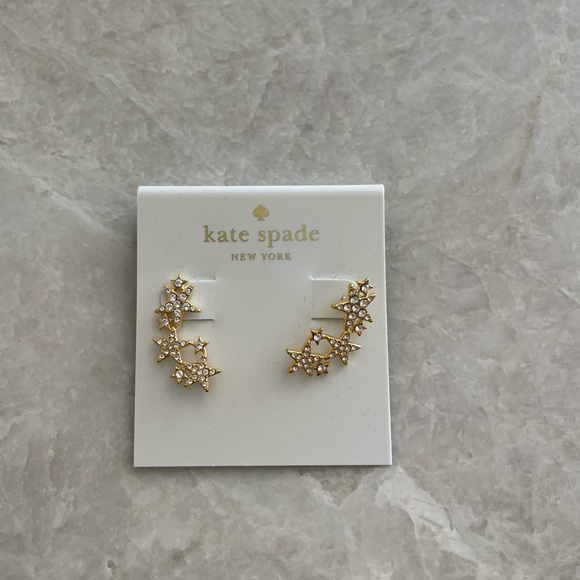 Kate Spade Seeing Stars Earrings Gold - Picture 1 of 2